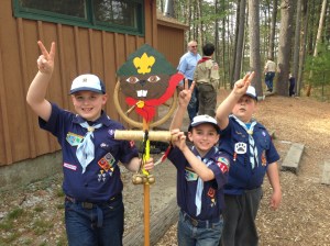 Showing scout spirit!